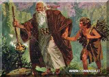 Abramo conduce Isacco al sacrificio